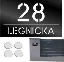 Decortrend numerio lentelė namui, adreso lentelė namo numeris adresas gatvė 15x25cm
