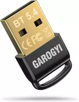 Garogyi bluetooth 5.4 adapteris kompiuteriui, bluetooth lazdelė pelei, klaviatūrai, ausinėms, garsiakalbiams, planšetiniam kompiuteriui, usb bluetooth dongle palaiko windows 11/10/8.1/7, plug & play windows 11/10, pro mini