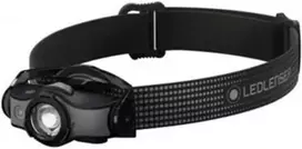 Ledlenser Mh5 Led galvos žibintas ir rankinis žibintas viename, skirtas laukui, maitinamas baterijomis arba akumuliatoriumi, 400 liumenų, raudonos šviesos funkcija, su baterija