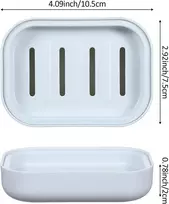Ptwola, 2 vnt. plastikinių muilo indų dėžutės, dvigubo sluoksnio sausinimo muilo dėžutė, nerūdijančio plieno muilo laikiklis, muilo dėklas su dangteliu dvigubo sluoksnio dušo vonios kambario reikmenims