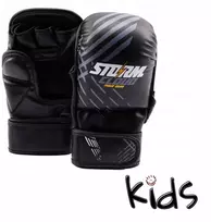 Stormcloud Mma pirštinės vaikams Lynx, juodos/pilkos, Junior L