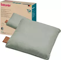 Beurer Mg 139 masažinė pagalvė su šildymo funkcija, belaidė shiatsu masažinė pagalvėlė, įjungiamas šildymas, pagaminta iš perdirbtos medžiagos, skalbiama skalbimo mašinoje, automatinis išsijungimas, 40 x 40 cm, mėtų spalvos