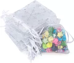 G2plus organzos maišeliai dovanoms, 10 cm x 15 cm, 100 vnt.