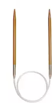 Seeknit Ka06188 bambukiniai apvalūs mezgimo virbalai, smėlio spalvos, 140 cm x 6,5 mm