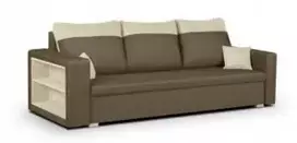 Fotelis 3-vietė sofa-lova Wygodniej_pl Pablo1 šviesiai ruda