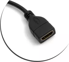 Mini Hdmi kampinis adapteris į Hdmi laidas, 16 cm