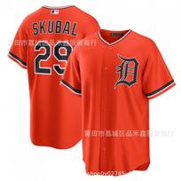 Detroit Tigers Baseball Jersey Mens Orange 7 McGonigle Fan Apparel Cotton Sports Uniform Fall Large