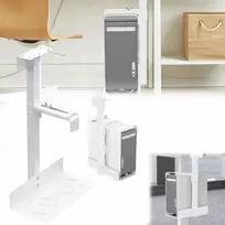 Pc laikiklis, cpu laikiklis pc laikiklis po stalu pc sieninis laikiklis kompiuterio pakabinamas laikiklis vietos taupymo aukščio ir pločio reguliuojamas baltas