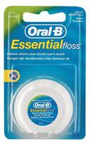 Waxed Dental Floss, Oral-B, Essential Floss Waxed Mint, Interdental Plaque Removal, 50 M