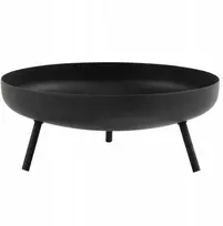 4Elementi Metalinis lauko židinys laužavietei dažytas juodai Capri 40 cm