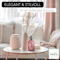Kazis® I katalitinė kvapų lempa I stiklas I Xxl I 400 ml (rožinė)