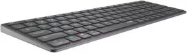 Rapoo E9700m belaidė klaviatūra, plonas aliuminio dizainas, tausojanti aplinką, įkraunama baterija, vokiškas išdėstymas Qwertz, Pc ir Mac - tamsiai pilka