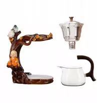 Virdulys Arbatos rinkinys Lazy Kungfu Tea Maker Arbatinukas su sieteliu Pusiau automatinis