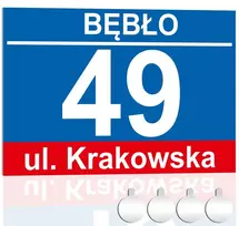 Adresinė Pvc lentelė namui su namo numeriu 30x20 Uv spauda + lipdukai