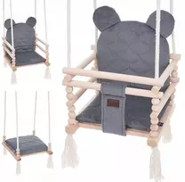 Vaikiškos sūpynės namams Bear 3in1 - Graphite - dovana