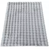 Minkštas Merlin 3d "bubble" kilimas, 120x170 cm, pilkas
