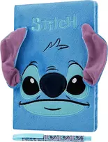 Disney Stitch užrašų knygelės rinkinys Lilo ir Stitch A5 pliušinis užrašų knygelė ir rašiklis