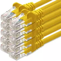 1attack.de tinklo kabelis Cat.6 - (rinkinys) - Cat6 Ethernet Lan kabelis 1000Mb/s (poe) Patch kabelis, suderinamas su Cat.5 Cat.6a Cat.7