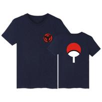 Classic And Timeless Uchiwa Symbol Naruto Adult Game Anime T-shirt In Black White Short Sleeve Tag M=US XS red