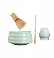 4 dalių Matcha arbatos rinkinys su šluotele ir kaušeliu