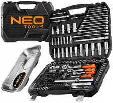 Neo Tools Neo 220 dalių lizdinių raktų rinkinys su magnetine dėkle