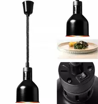 Royal Catering Infraraudonųjų spindulių maisto šildymo lempa, pakabinama, juoda, Ø 17 cm, 250 W