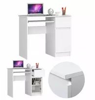 Vaikiškas rašomasis stalas 90 cm su 1 stalčiumi, baltas