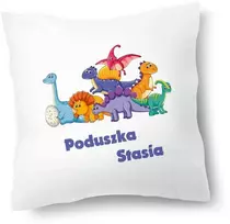 Woodman rinkinys pagalvė + puodelis dinozaurai grafika + jūsų vardas