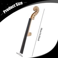 4/4 Violin Neck Head, Handmade Parts, Easy-to-use Musical Instrument Accessories