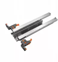 Sevroll 3d apatinio montavimo bėgelis stalčiams 500 mm tylus uždarymas 40 kg