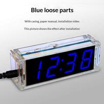 Electronic Clock DIY KIT LED Microcontroller Kit Digital Clock Time Light Control Temperature  Diy Electronic Kit