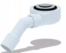 Brodelių sifonas 50 mm Klik-klak, 40/50 mm nuotekų vamzdis, žemas pusiau sifonas