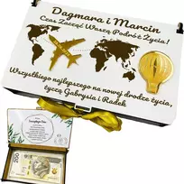 Dėžutė pinigams vestuvių proga, dovana jaunavedžiams, vokas