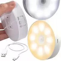 Spintos šviestuvas su judesio davikliu, 8 led lemputės, šilta ir šalta spalva