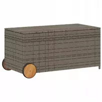 Zakito sodo dėžė iš ratano, pilka, 107x55x50 cm