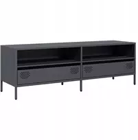 TV staliukas Zakito Home Industrinė Tv spintelė, antracito spalvos, 135x39x43,5 cm
