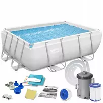 BESTWAY baseinas 56629 282x196x84 su filtro siurbliu