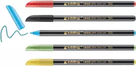 Edding 1200 Blizgučių Rašikliai, 5 vnt., įvairių spalvų, 3 mm kulkos formos antgalis