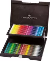 Faber-castell 72 Albrecht Dürer akvareliniai pieštukai menininkams, dėžutėje iš vengiškai dažyto medžio