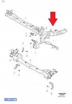 Dešinysis priekinio diržo laikiklis volvo ex40 xc40 2018- c40 oe 32377056