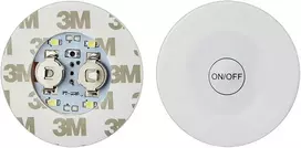 6 Led Lipdukai su Baterijomis ir 3m Klijais