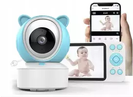 Spreest elektroninė auklė su wifi kamera, pasukama ir monitoriaus programėle