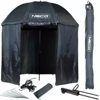 Neco vandeniui atsparus žvejybinis skėtis-palapinė su gumuotomis siūlėmis 250cm, įkalimo įrankis nemokamai!!!