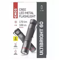 Metalinis žibintuvėlis Ultibright 60 Cree Led 170lm Emos P3160