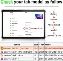 Bxithnr® dėklas, skirtas Lenovo Tab P11 (2nd Gen)/pad Plus 2023 (11.5 colio) planšetiniam kompiuteriui, apsauginis dėklas iš Pu odos su stovo funkcija ir rašiklio laikikliu, atverčiamas dėklas „medžio“, skirtas Lenovo Tab P11 Gen 2 – juodas