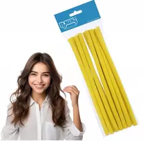 Toni & Guy Ponik's Ilgi plaukų suktukai, guminiai, skirti garbanoms ir bangoms formuoti, 10 mm, 12 vnt., 24 cm