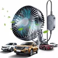 12-24v Automobilinis Usb ventiliatorius 3 greičių
