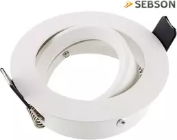 Sebson korpusas įleidžiamiems prožektoriams su gu10 lizdu led halogeninei lemputei 230 v - pasukamas montavimo rėmas, skylės skersmuo 75 mm (min. 73 mm, maks. 77 mm) lubų apšvietimui - 6 vnt. rinkinys