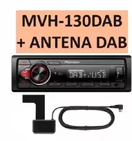 Automagnetola Automobilinis radijas Pioneer Mvh-130dab Mp3 Dab Usb Flac + Dab antena