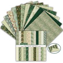 24 lakštai dvipusio scrapbooking popieriaus, gėlių rašto foninio popieriaus, popieriaus amatams, „pasidaryk pats“ amatai Style 04